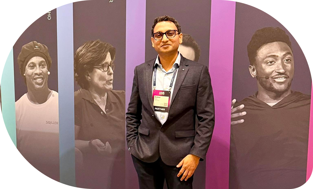 CodeClouds team member at a telehealth industry event